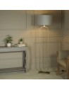 Searchlight® I Лампион Modish от бронзов метал със сив абажур I 1 x E27 - EU95102GY - 5