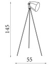 Searchlight® I Лампион Study - хром I 1 x E27 - EU9606CC - 3