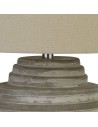 Searchlight® I Настолна лампа Liana - сив цимент и сив текстилен абажур I 1 x E14 - EU9621GY - 3