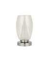 Searchlight® I Настолна лампа Cyclone - хромиран метал и прозрачно стъкло I 1 x LED - EU97293-1CL - 2