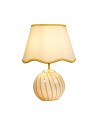 Searchlight® I Настолна лампа Celine, жълто раирано стъкло I 1 x E14 - EU99410YL