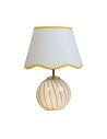 Searchlight® I Настолна лампа Celine, жълто раирано стъкло I 1 x E14 - EU99410YL - 2