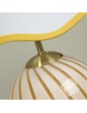 Searchlight® I Настолна лампа Celine, жълто раирано стъкло I 1 x E14 - EU99410YL - 3