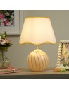Searchlight® I Настолна лампа Celine, жълто раирано стъкло I 1 x E14 - EU99410YL - 5