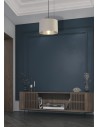 Searchlight® I Абажур - светло сиво кадифе и сребриста вътрешна част £45 I x Adaptable B22 E14 E27 - SO51203GY - 4