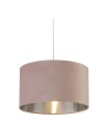 Searchlight® I Абажур - розово кадифе и сребриста вътрешна част ≈45 см I x Adaptable B22 E14 E27 - SO51203PI