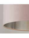Searchlight® I Абажур - розово кадифе и сребриста вътрешна част ≈45 см I x Adaptable B22 E14 E27 - SO51203PI - 2