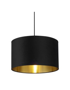 Searchlight® I Абажур - черен кадифе и златен вътрешен слой 50 см I x Adaptable B22 E14 E27 - SO51204BK - Цена | LEDs4economy