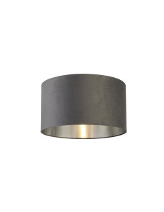 Searchlight® I Абажур Основа - тъмносив кадифен и сребрист вътрешен слой 50 I x Adaptable B22 E14 E27 - SO51204DGY - Цена | LEDs