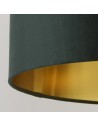 Searchlight® I Абажур Основа - зелен кадифе и златист вътрешен слой 50 см I x Adaptable B22 E14 E27 - SO51204GR - 2