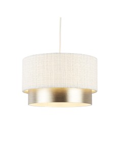 Searchlight® I Абажур Amelie - бяло и шампанско I 1 x Adaptable B22 E14 E27 - SO701895 - Цена | LEDs4economy