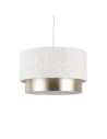 Searchlight® I Абажур Amelie - бяло и шампанско I 1 x Adaptable B22 E14 E27 - SO701895 - 2