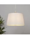 Searchlight® I Абажур Clyde Tapered Shain 30 см - Бял I x Adaptable B22 E14 E27 - SO701912 - 5