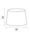 Searchlight® I Абажур 40 СМ БЯЛ I x Adaptable B22 E14 E27 - SO701914 - 4