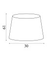 Searchlight® I Абажур Clyde Tapered Shade 30 см - Дървени въглища I x Adaptable B22 E14 E27 - SO701916 - 4