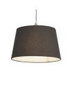Searchlight® I Абажур Finn Tapered Shade 30 см, цвят тъмносив I x Adaptable B22 E14 E27 - SO701923