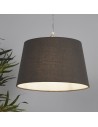 Searchlight® I Абажур Finn Tapered Shade 30 см, цвят тъмносив I x Adaptable B22 E14 E27 - SO701923 - 5