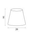 Searchlight® I Абажур Finn Tapered Shade 20 см Натурален I x Adaptable B22 E14 E27 - SO701924 - 4