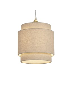 Searchlight® I Абажур Finn Tiered Shade 25 см, естествен цвят I x Adaptable B22 E14 E27 - SO701926 - Цена | LEDs4economy