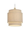 Searchlight® I Абажур Finn Tiered Shade 25 см, естествен цвят I x Adaptable B22 E14 E27 - SO701926