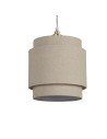 Searchlight® I Абажур Finn Tiered Shade 25 см, естествен цвят I x Adaptable B22 E14 E27 - SO701926 - 2