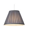 Searchlight® I Абажур Raye Taper Pleatsilk 30 см, цвят тъмносив I x Adaptable B22 E14 E27 - SO701933