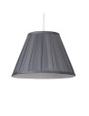Searchlight® I Абажур Raye Taper Pleatsilk 30 см, цвят тъмносив I x Adaptable B22 E14 E27 - SO701933 - 2