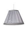Searchlight® I Копринен абажур Raye Taper Pleat 30 см, сребрист I x Adaptable B22 E14 E27 - SO701934 - 2