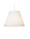 Searchlight® I Копринен абажур Raye Taper Pleat 30 см бял I x Adaptable B22 E14 E27 - SO701935