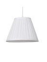 Searchlight® I Копринен абажур Raye Taper Pleat 30 см бял I x Adaptable B22 E14 E27 - SO701935 - 2