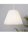 Searchlight® I Копринен абажур Raye Taper Pleat 30 см бял I x Adaptable B22 E14 E27 - SO701935 - 5