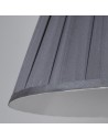 Searchlight® I Абажур Raye Taper Pleatsilk 40 см, цвят тъмносив I x Adaptable B22 E14 E27 - SO701936 - 3