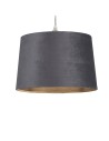 Searchlight® I Абажур Drum 30 см, цвят тъмносив I x Adaptable B22 E14 E27 - SO701939