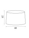 Searchlight® I Абажур 40 СМ, ТЪМНОСИН I x Adaptable B22 E14 E27 - SO701947 - 4