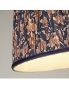 Searchlight® I Абажур с винтидж принт, тъмносин, 30 см I x Adaptable B22 E14 E27 - SO701954 - 3