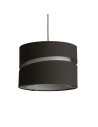 Searchlight® I Aбажур Finn 2, 28 см, сив I x Adaptable B22 E14 E27 - SO701979 - 2