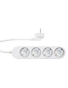 Shelly Smart Разклонител Бял Shelly Power Strip 4 Gen4 | 4x2P+E, Мерител, Кабел 1.5m за Умен Дом - Цена | LEDs4economy