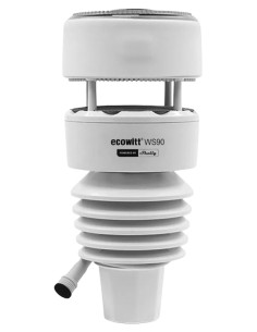 Shelly Smart Метеостанция Ecowitt WS90 | Температура, Влажност, Налягане, UV и Вятър за Умен Дом - Цена | LEDs4economy