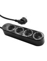Shelly Smart Разклонител Черен Shelly Power Strip 4 Gen4 | 4x2P+E, Мерител, Кабел 1.5m за Умен Дом