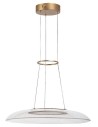 Rabalux Zofrael, полилей, златен метален с прозрачен акрилен абажур, 24W, 1850lm, 3000K - 72411 - 2