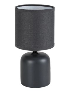 Rabalux Daphni, настолна синя керамична лампа със син текстилен абажур, E14 1xMAX40W - 74056 - Цена | LEDs4economy 2
