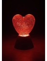Rabalux Sparkly, декоративна пластмасова лампа с форма на сърце, LED 0.8W, RGB смяна на цвета и движеща се блестяща течност - 7 - 4