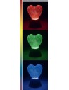 Rabalux Sparkly, декоративна пластмасова лампа с форма на сърце, LED 0.8W, RGB смяна на цвета и движеща се блестяща течност - 7 - 8