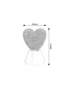 Rabalux Sparkly, декоративна пластмасова лампа с форма на сърце, LED 0.8W, RGB смяна на цвета и движеща се блестяща течност - 7 - 9