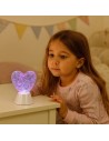 Rabalux Sparkly, декоративна пластмасова лампа с форма на сърце, LED 0.8W, RGB смяна на цвета и движеща се блестяща течност - 7 - 10