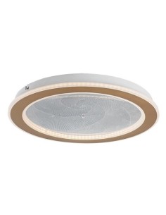 Rabalux Efrael, плафон, златист метален с прозрачен акрилен абажур, 24W, 1700lm, 3000-6500K, D40cm, H6cm, CCT - 71281 - Цена | L