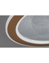 Rabalux Efrael, плафон, златист метален с прозрачен акрилен абажур, 24W, 1700lm, 3000-6500K, D40cm, H6cm, CCT - 71281 - 7