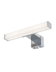 Rabalux Oliro, аплик за баня, хромиран пластмасов, 4W, 350lm, 4000K, Д 20 см, В 4.5 см, IP44, Клас F - 75047 - Цена | LEDs4econo