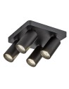 Rabalux Yorli, спот, черен алуминиев, GU10 4xMAX7W, Д22xШ22см, Д5.5см, В13.5см, без крушка, IP20 - 73084