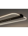 Rabalux Norael, LED висяща лампа, алуминий, акрил и желязо, пясъчно черно, LED 40W, 2600 LM, 3000K, Клас G - 72026 - 5